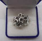 Prachtige zilveren massieve modernist ring maat 18 nr.847, 18 tot 19, Ophalen of Verzenden, Dame, Zo goed als nieuw