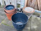 Gratis bloempotten, Tuin en Terras, Bloempotten, Ophalen, Gebruikt, Rond, Aardewerk