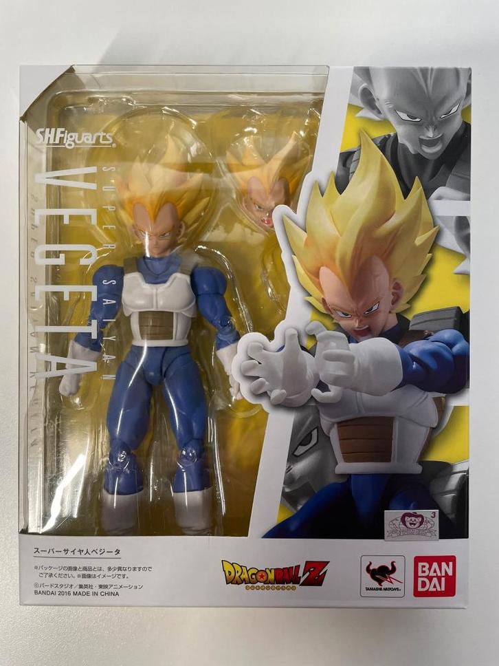 S.H. Figuarts Dragon Ball Z Super Saiyan Vegeta figuur, Verzamelen, Poppetjes en Figuurtjes, Zo goed als nieuw, Ophalen of Verzenden