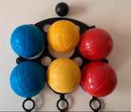 Jeu de boules set 6 ballen + 1 kunststof spel gekleurd, Ophalen of Verzenden, Zo goed als nieuw