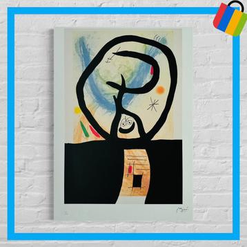 🟢 Joan Miro abstract gesigneerd - met certificaat -