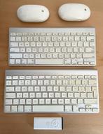 2 x Apple keyboard 2 x mighty mouse (Draadloos), Gebruikt, Ophalen of Verzenden, Draadloos, Qwerty