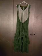 Flamenco Dans Jurk, Spaans, mt M, Ophalen of Verzenden, Zo goed als nieuw, Groen, Onder de knie
