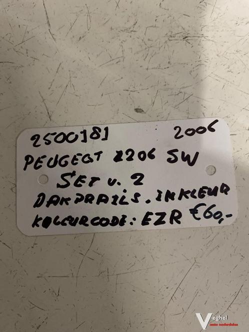 Peugeot 206 SW 2006 2500181 Dakdragers in kleur  Zilver, Auto diversen, Dakdragers, Gebruikt, Ophalen