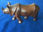 Neushoorn, balinees houtsnijwerk, Antiek en Kunst, Kunst | Beelden en Houtsnijwerken, Ophalen of Verzenden