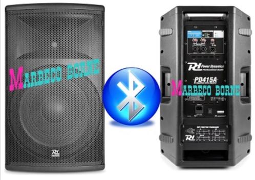 Actieve Luidspreker 15" speaker, Bluetooth, Bi-ampl, PD415A, Audio, Tv en Foto, Luidsprekers, Nieuw, Front, Rear of Stereo speakers