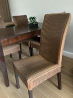 Eetkamer stoelen, Overige materialen, Gebruikt, Bruin, Ophalen of Verzenden