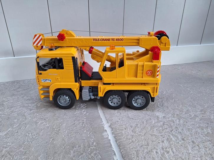 Bruder Telecrane TC 4500 - Speelgoed Kraanwagen, Kinderen en Baby's, Speelgoed | Speelgoedvoertuigen, Zo goed als nieuw, Ophalen of Verzenden
