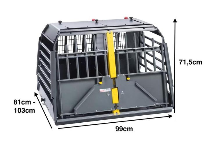 Variocage Double XXL auto- hondenbench, Dieren en Toebehoren, Hondenbenches, Zo goed als nieuw, Ophalen