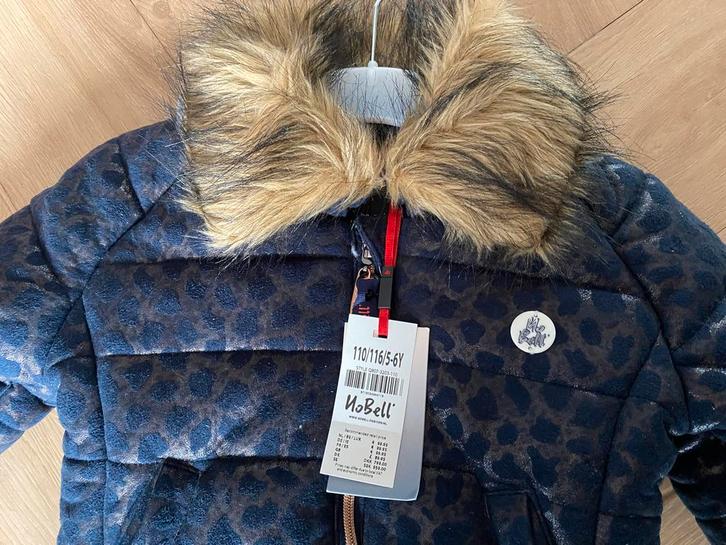 NoBell Winterjas Donkerblauw met Bont - Maat 110/116 Nieuw, Kinderen en Baby's, Kinderkleding | Maat 110, Nieuw, Meisje, Jas, Ophalen of Verzenden