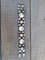 Josh Armband Zilverkleurig met Kristallen 18 cm, Ophalen of Verzenden, Zo goed als nieuw, Zilver, Met strass