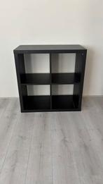 Kallax kast 4 vaks zwart bruin, Huis en Inrichting, Gebruikt, Ophalen of Verzenden, Minder dan 150 cm, Minder dan 100 cm