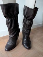 Leren dames laarzen 36, Kleding | Dames, Schoenen, Ophalen of Verzenden, Gedragen, Zwart, Hoge laarzen