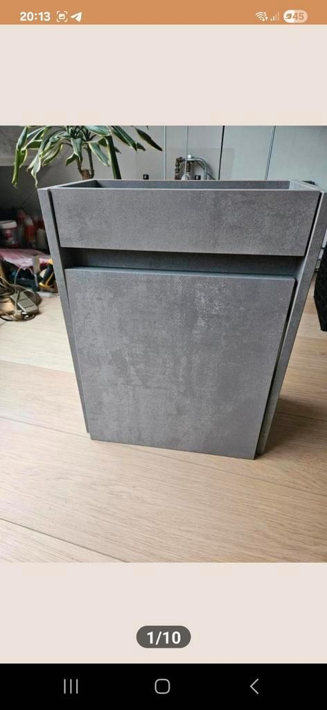 Saqu Florence fonteinonderkast toilet, Huis en Inrichting, Badkamer | Badkamermeubels, Zo goed als nieuw, Wastafelkast, Minder dan 100 cm