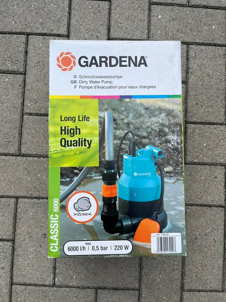 Gardena Classic 6000 vuilwaterpomp - 220W,, Df, Overige typen, Nieuw, Ophalen of Verzenden