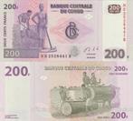 CONGO 2013 200 francs #99b UNC, Postzegels en Munten, Overige landen, Verzenden