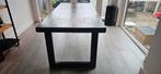 Houten Eettafel met Metalen Onderstel, Huis en Inrichting, Tafels | Eettafels, Ophalen, Gebruikt, 200 cm of meer, 50 tot 100 cm