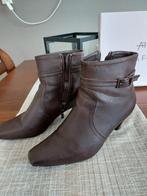 1 paar dames laarsje met rits  bruin maat 42, Schoenen met lage hakken, Bruin, Ophalen of Verzenden, Zo goed als nieuw