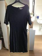 Donker blauwe kanten jurk van La Ligna maat XL, Kleding | Dames, Jurken, Maat 38/40 (M), Blauw, Ophalen of Verzenden, Zo goed als nieuw