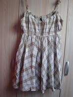 Beige geblokte ONLY jurk. Maat L., Kleding | Dames, Jurken, Only, Beige, Maat 42/44 (L), Ophalen of Verzenden