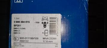 Bosch BP251 & BoschBP252 remblokkensets voor en achter beschikbaar voor biedingen