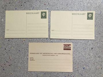 Briefkaarten en kaarten adreswijziging beschikbaar voor biedingen