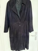 Suede mantel van Mart Visser mt 46-48, Ophalen of Verzenden, Zo goed als nieuw, Maat 46/48 (XL) of groter, Blauw