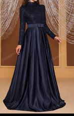 Donkerblauwe Abiye Gala Jurk - XL, Kleding | Dames, Jurken, Ophalen of Verzenden, Zo goed als nieuw, Maat 46/48 (XL) of groter