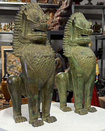 Foo Dogs (Qing-dynastie) Antiek!  beschikbaar voor biedingen