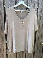 Shirt grijs – dames – kralenversiering – maat 48, Maat 46/48 (XL) of groter, Ophalen of Verzenden, Zo goed als nieuw, Korte mouw