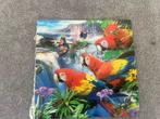 3D foto / kaart papegaai geelvleugel ara, Ophalen of Verzenden, Schilderij, Minder dan 50 cm