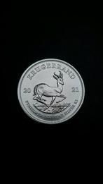 Zilveren Krugerrand 1 oz – 2021 – Zuid-Afrika, Ophalen of Verzenden, Zilver