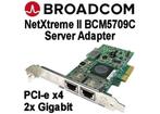 Broadcom NetXtreme II Dual-Port Gigabit PCI-e Netwerk Kaart, Gebruikt, Ophalen of Verzenden