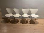4 Fritz Hansen Vlinderstoelen Wit, Huis en Inrichting, Ophalen, Gebruikt, Wit, Vier