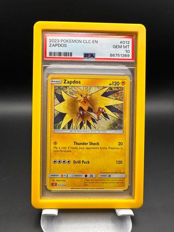 Zapdos 012/034 CLC – PSA 10 – GEM MINT – 2023 beschikbaar voor biedingen