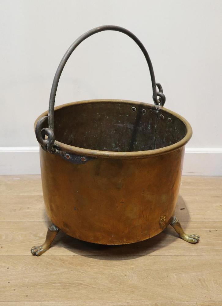 Antieke koperen blokkenbak, Antiek en Kunst, Antiek | Koper en Brons, Koper, Ophalen of Verzenden