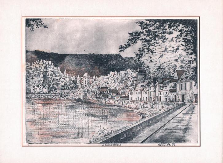 Ets van Gerriet Postema, Antiek en Kunst, Kunst | Schilderijen | Klassiek, Ophalen of Verzenden