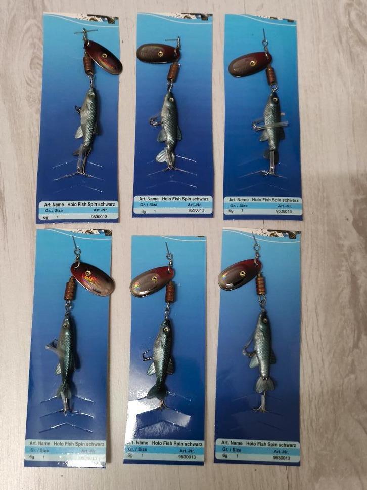 6 spinners van 6 gram. Nieuw. Ultimate / F4E ? ( kunstaas ), Watersport en Boten, Hengelsport | Roofvissen, Nieuw, Overige typen