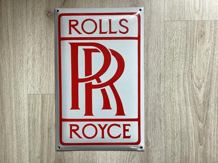 ROLLS ROYCE emaille dealer schild, reclame bord, Verzamelen, Merken en Reclamevoorwerpen, Zo goed als nieuw, Reclamebord, Ophalen of Verzenden