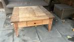 Tuintafel 100x100x45cm met lade, Ophalen, Gebruikt, Vierkant, Hout