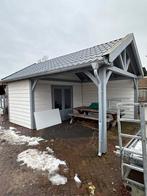 Overkapping met zadeldak en dakpanplaten nieuwprijs € 9250, Ophalen of Verzenden, Zo goed als nieuw, Veranda