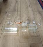Mooie 8 delige glazen laboratorium set, Antiek en Kunst, Antiek | Glas en Kristal, Ophalen of Verzenden