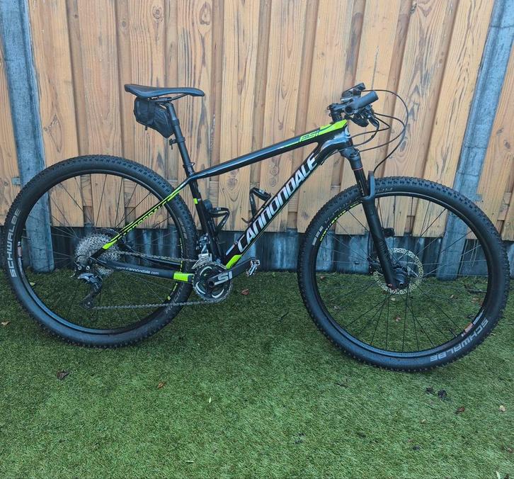 29" Cannondale zwart/groene FS-I carbon mountainbike maat M, Fietsen en Brommers, Fietsen | Mountainbikes en ATB, Zo goed als nieuw