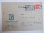 Duitsland Geal Bez, Envelop Met Blauwe Mauritius 1946., Postzegels en Munten, Ophalen, Envelop
