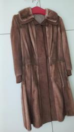 Lange Nerts Bontjas, Ophalen, Gedragen, Maat 38/40 (M), Bruin