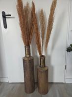 2x vazen bjorn LeenBakker oud goudkleurig., Huis en Inrichting, Ophalen of Verzenden, Nieuw, Overige kleuren, 50 tot 75 cm