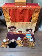 Poppenkast Safari + 5 Knuffelpoppen, Ophalen of Verzenden, Zo goed als nieuw, Overige typen