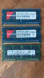 3x 4GB DDR3 Laptop RAM - Zo goed als nieuw, Computers en Software, RAM geheugen, DDR3, Ophalen of Verzenden, Zo goed als nieuw