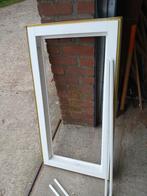 Hardhouten Raam met Triple glas., Ophalen, Gevelraam of Ruit, Minder dan 80 cm, 80 tot 120 cm