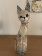 Leuke poes van hout 48 cm hoog, Verzamelen, Ophalen of Verzenden, Zo goed als nieuw, Dier